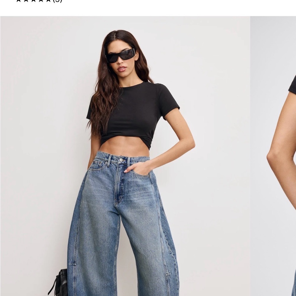 Good American Barrel Jeans (Brand New with Tags)